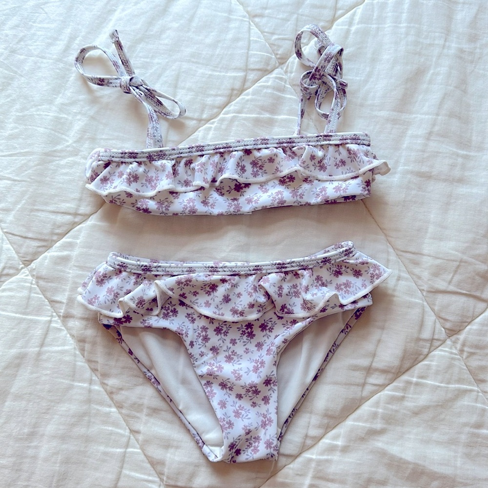 Jamie Kay Bikini White with Pink flowers size 2